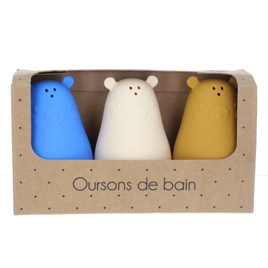 Jeu de bain en silicone Oursons Amande