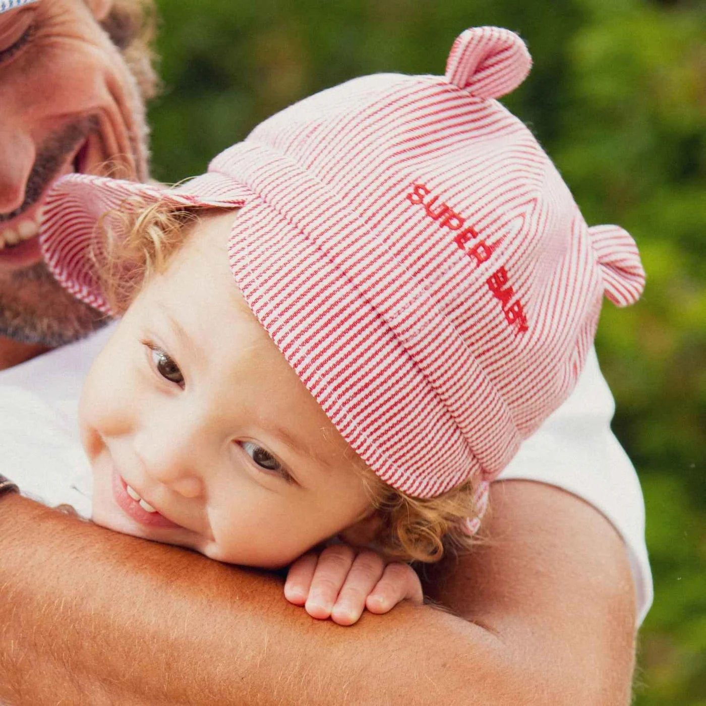 Chapeau bébé Ciao Bambino rayé Rouge | Enfant