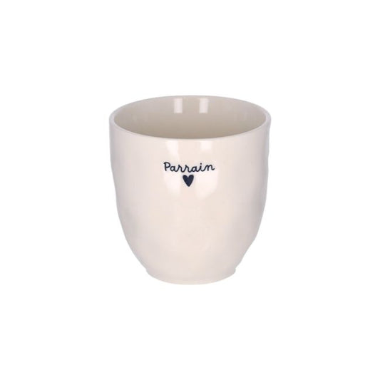 Tasse à café "Parrain" en céramique Atelier jasmin