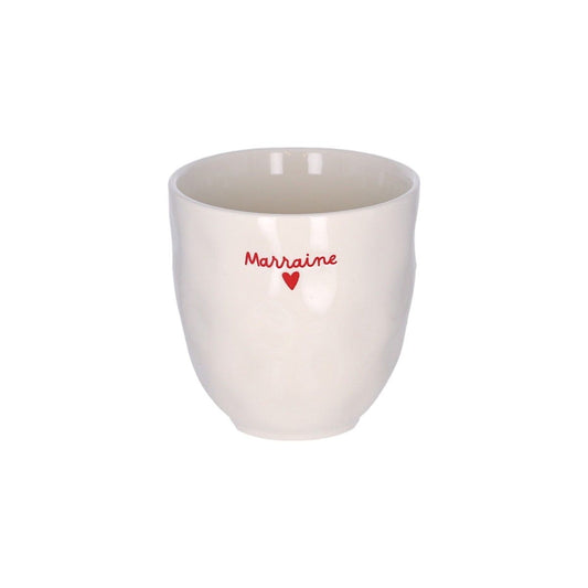 Tasse à café "Marraine" en céramique Atelier jasmin