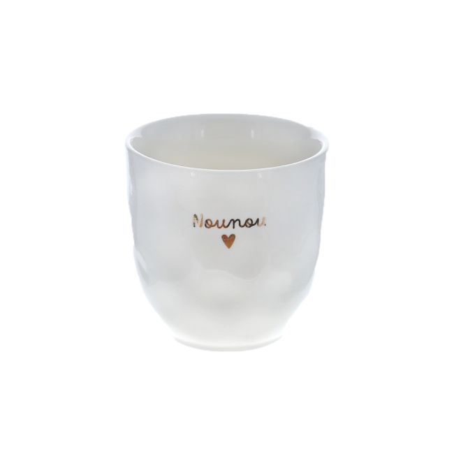 Tasse à café "Nounou" cœur Atelier jasmin