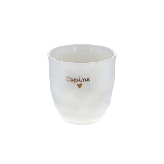 Tasse à café papi cœur doré Atelier jasmin