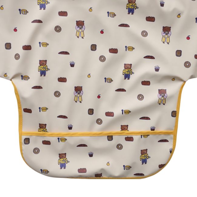 Bavoir tablier manches longues 1-3 ans - Petit dej Petit toi