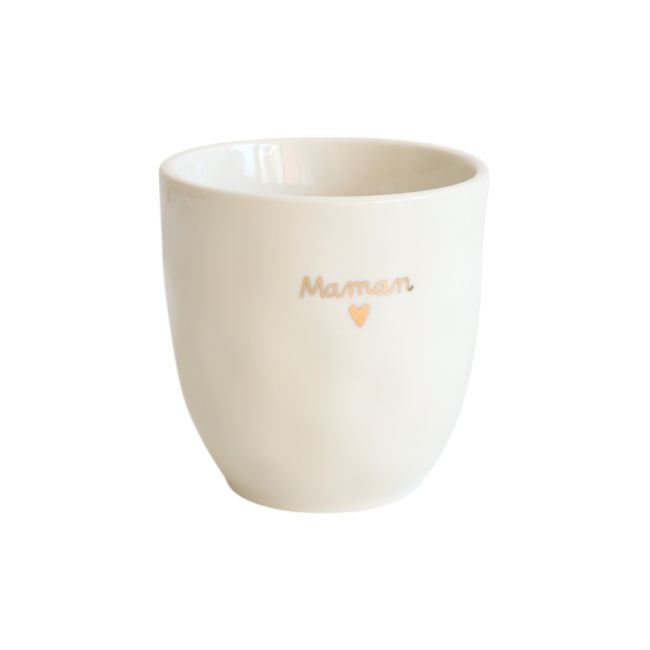 Tasse à café Maman cœur doré en céramique Atelier jasmin