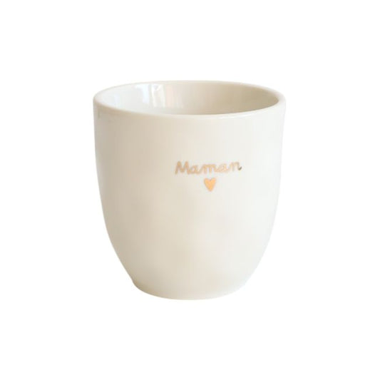 Tasse à café Maman cœur doré en céramique Atelier jasmin