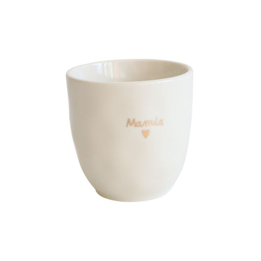 Tasse à café mamie cœur doré Atelier jasmin