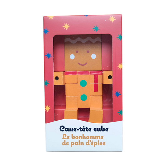 Casse-tête cube en bois Mercredi et Patati
