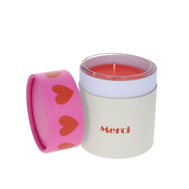 Bougie fleur d'oranger cœur Merci Atelier jasmin