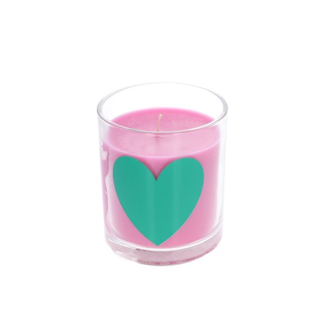 Bougie fleur d'oranger cœur Bisous Atelier jasmin