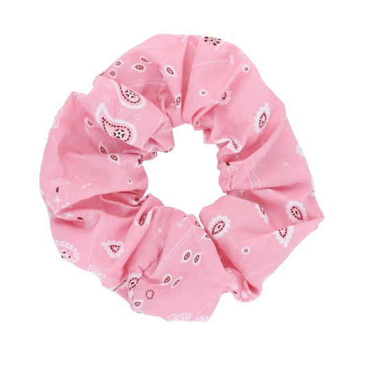 Chouchou motifs bandana rose - Rodéo Disco - Roodoudou