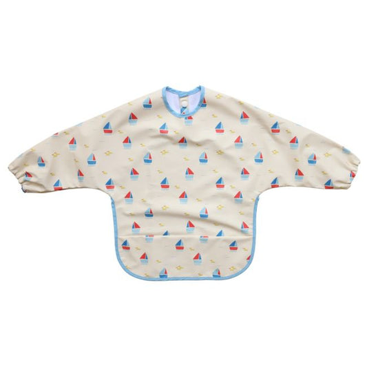 Bavoir tablier manches longues 1-3 ans - Petit Matelot Petit toi