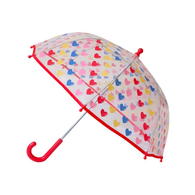 Parapluie enfant gros cœurs multicolores Roodoudou