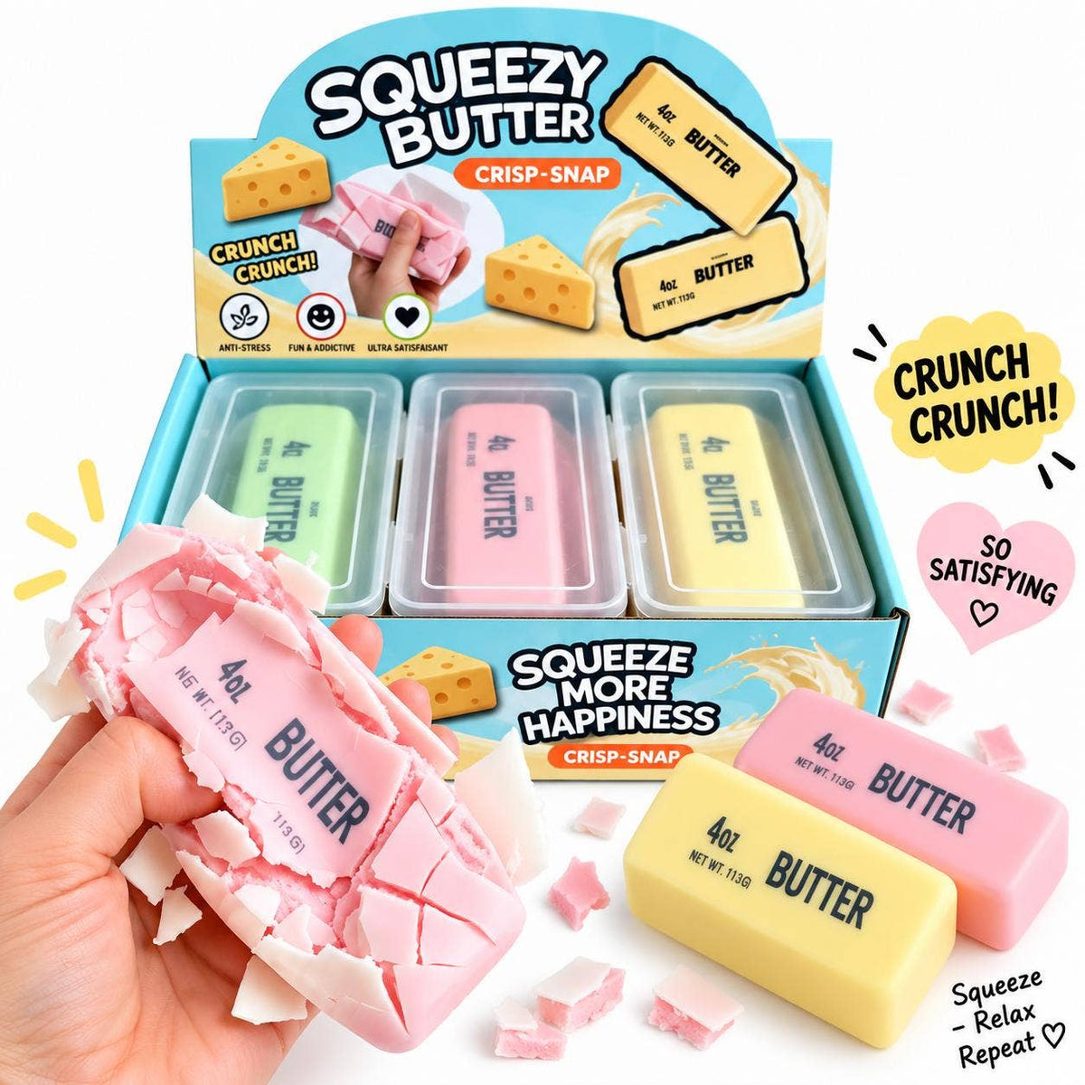 WOOM - Crispy Butter Squishy Multicolor