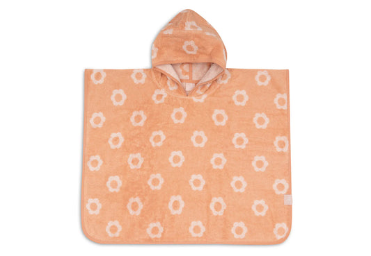 Poncho de Bain Éponge - Jacquard fleurs