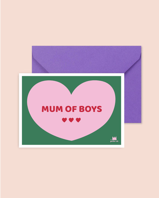 Ma Petite Vie - Carte de voeux - Mum of boys