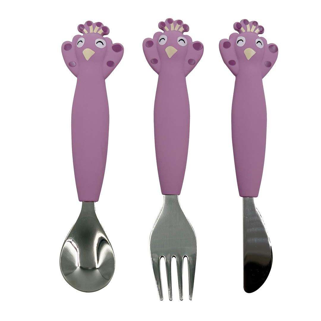 Couverts 3 pièces en silicone