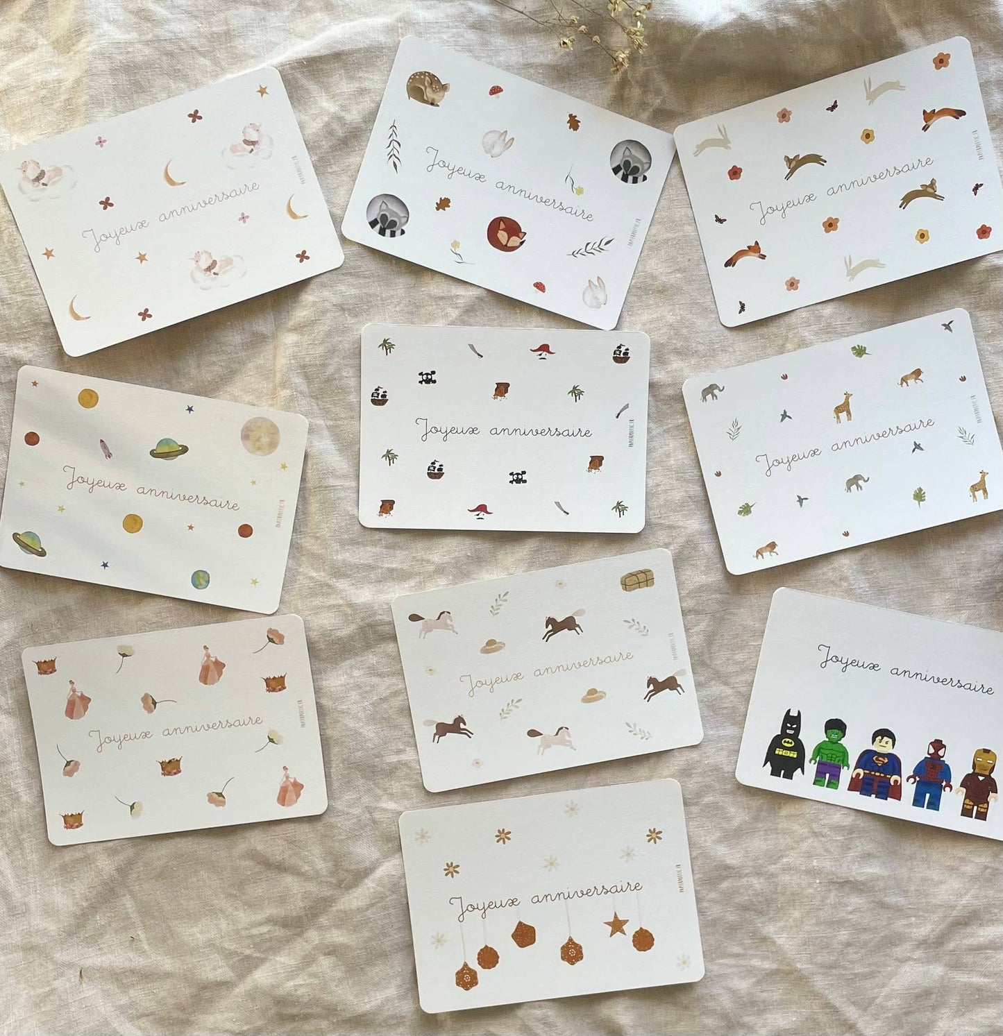 Papier Poetic - Carte Postale / Card "Anniversaire Super-Héros"