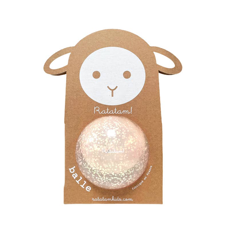 Ballon pailletés collection bulle 10 cm: Jaune