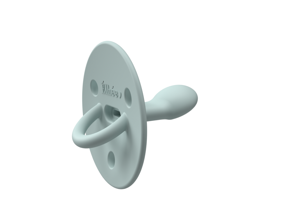 Taille 1 ( 0-6 mois) Tétine ChooChoo - La sucette physiologique en silicone: Blue Grey