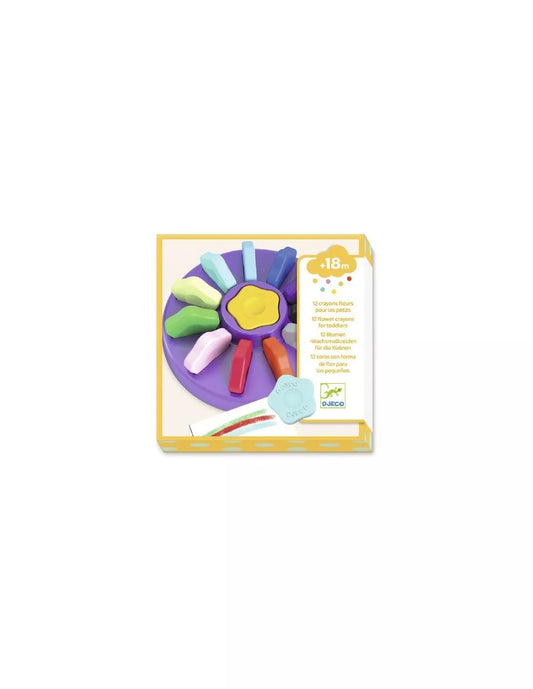 12 crayons fleurs pour les petits