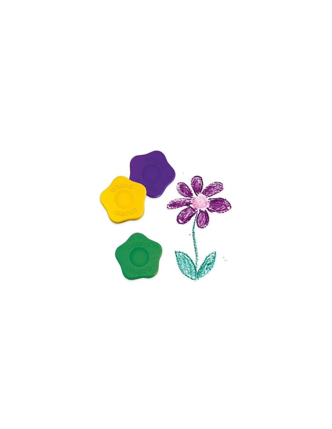 12 crayons fleurs pour les petits