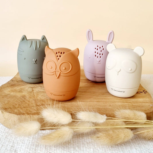 Rammelaartje - Ensemble de 4 jouets de bain en silicone Earth tones