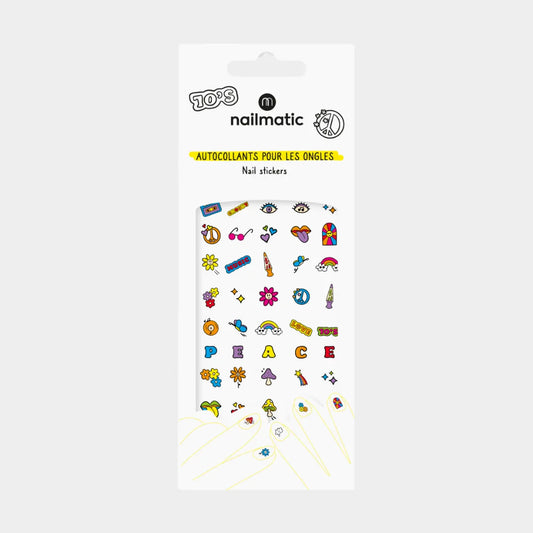 Gommettes ongles Seventies