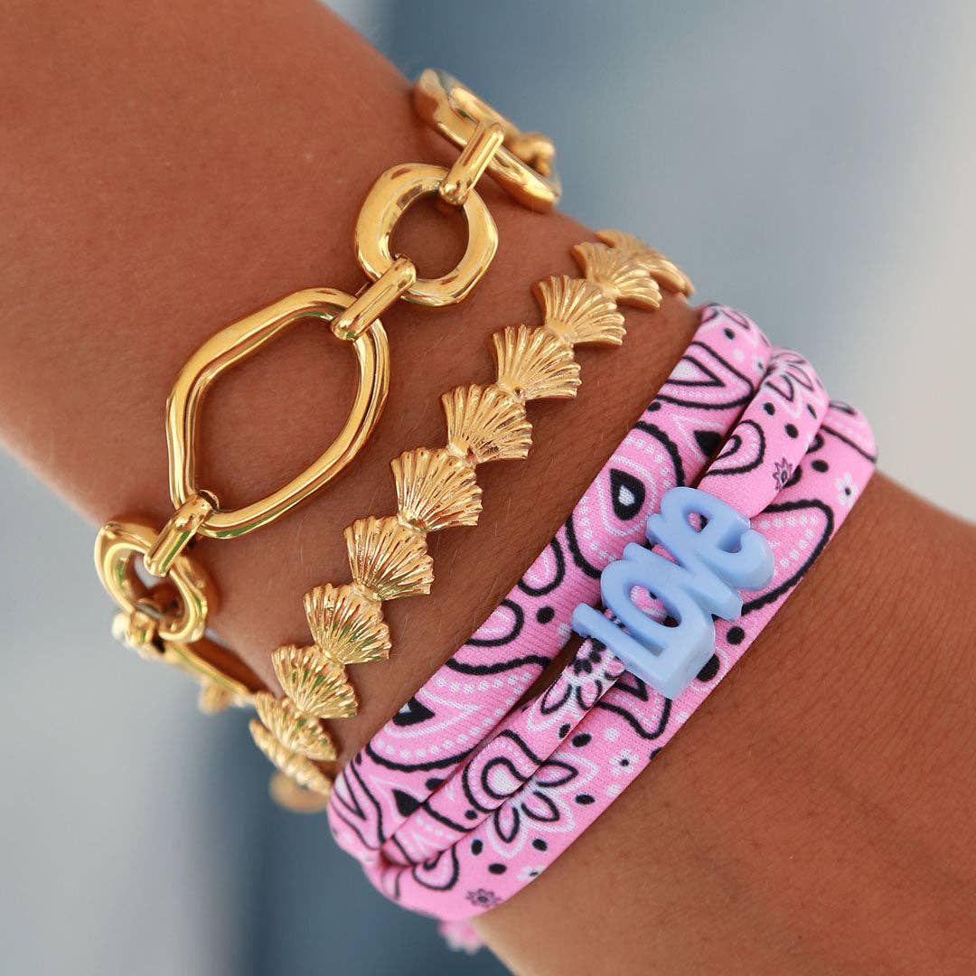 Love Ibiza - Bracelet de cheville style bandana - choisissez votre couleur !
