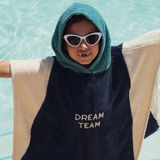 Poncho éponge Bleu | Enfant