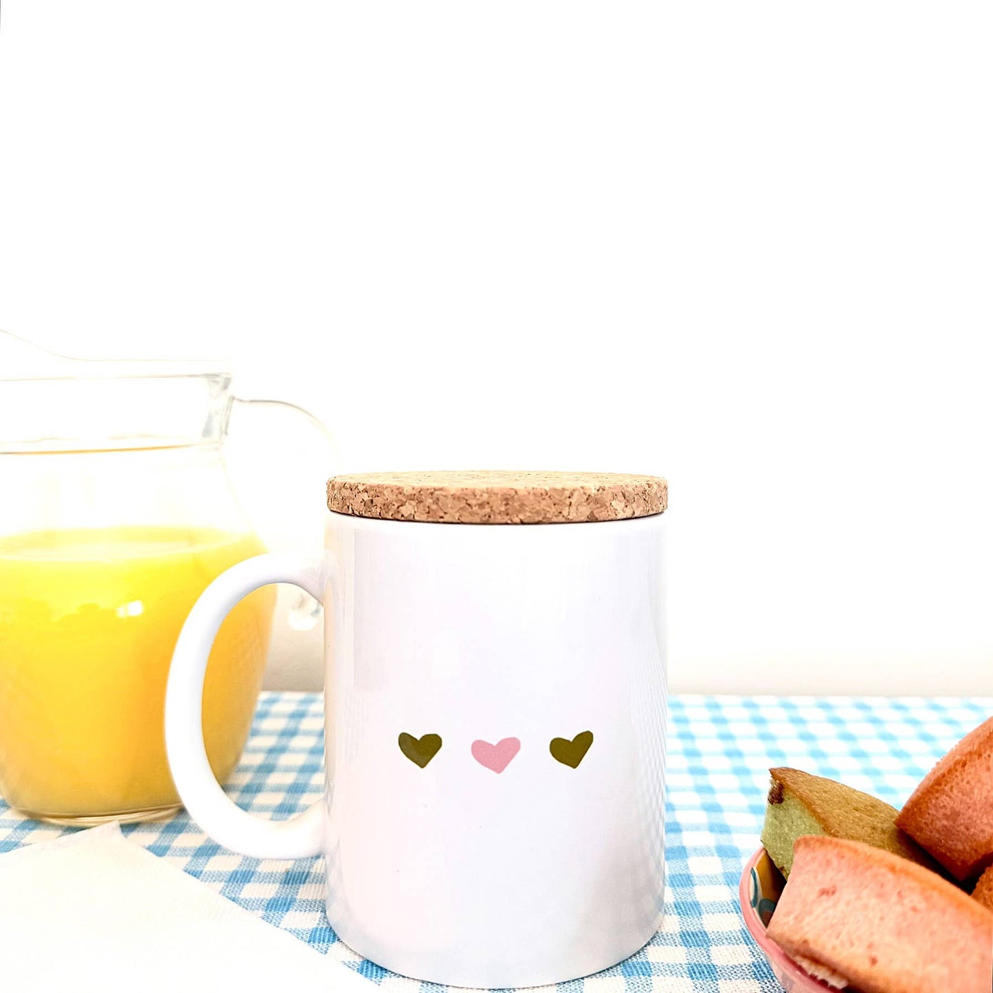 Marcel & Lily - Mug Pop "Maman Love" avec son couvercle en liège