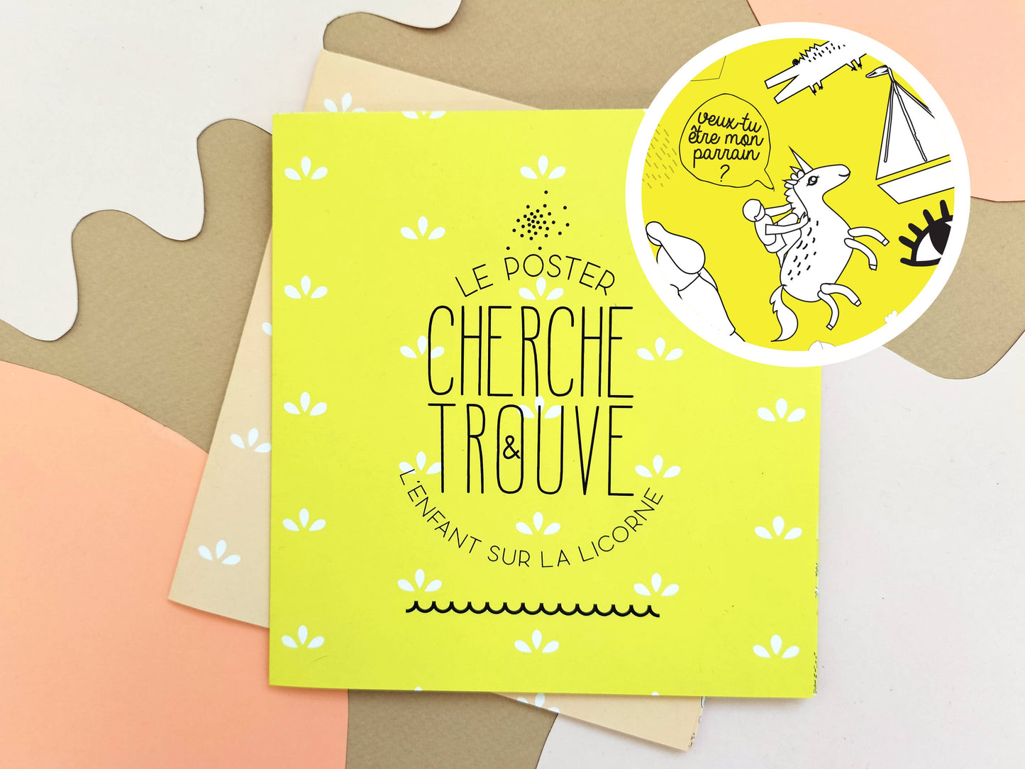 Pamela Loops - Poster Cherche et trouve parrain « Veux-tu être mon parrain ? »