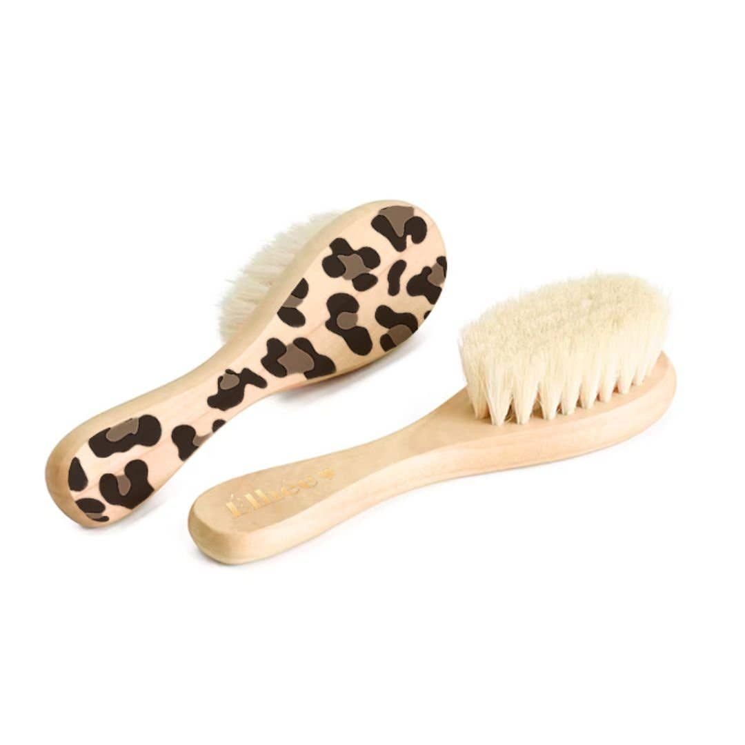 Élhée - Brosse bébé en bois naturel Graouu