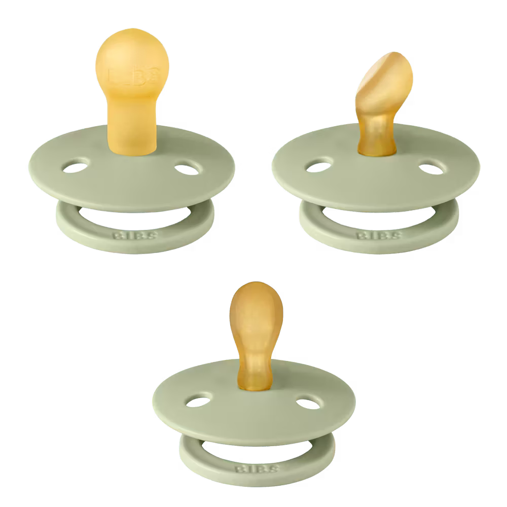 Tétine BIBS latex - Nouvelle Collection d’Essai Bébé 3-pak - Sage