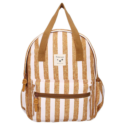 Sac à dos enfant anses - Rayures Caramel