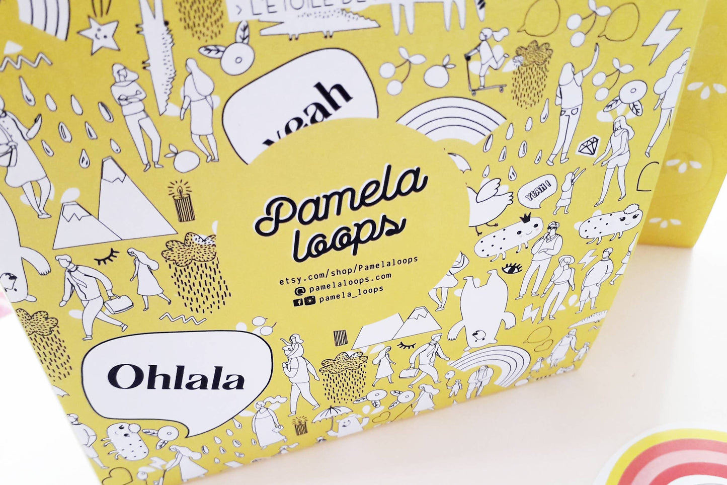 Pamela Loops - Poster Cherche et trouve parrain « Veux-tu être mon parrain ? »