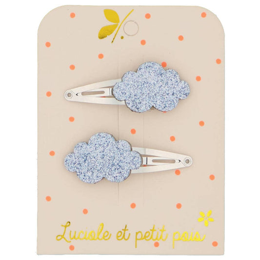 Luciole et Petit Pois - Barrettes nuages - Ciel