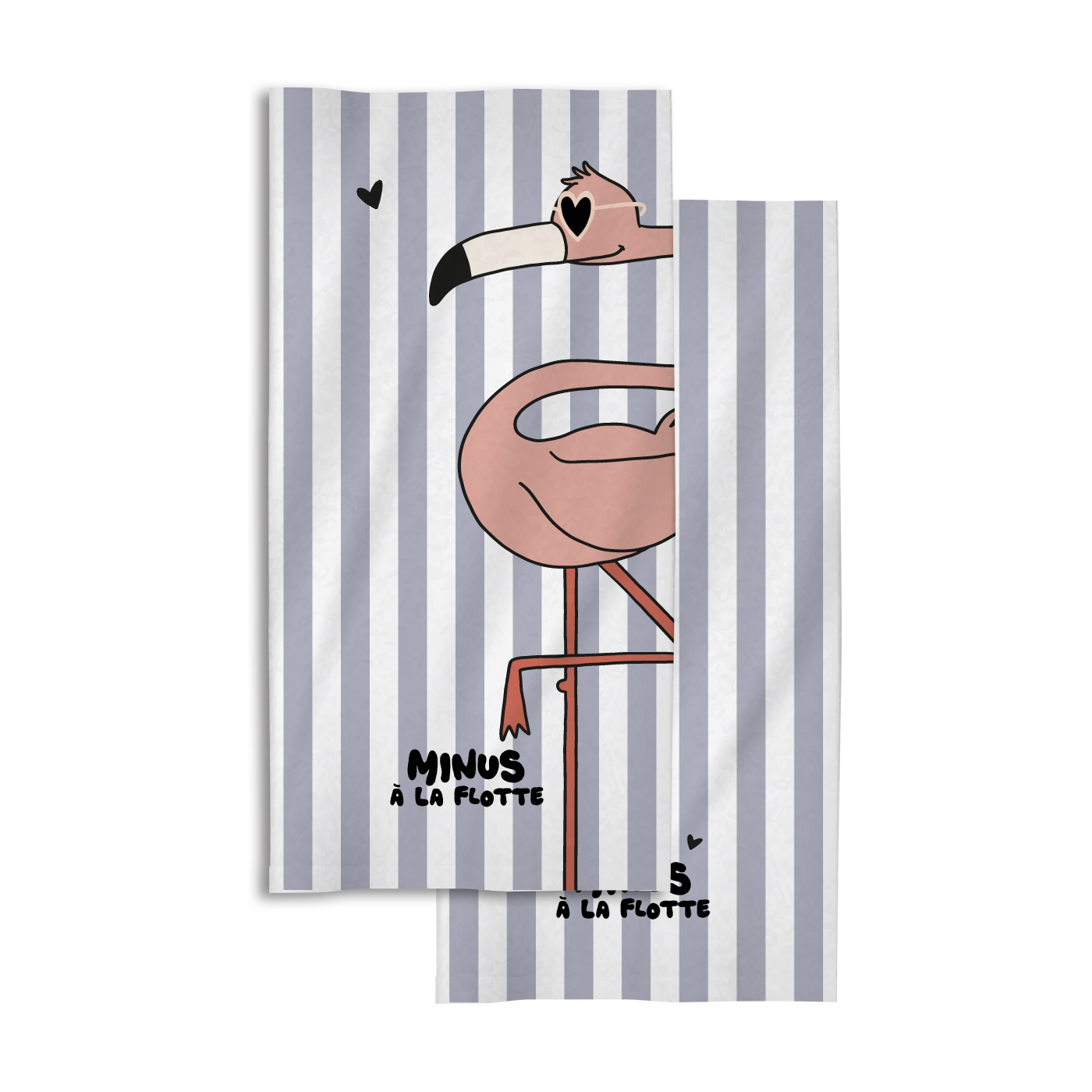 Zakuw - Serviette microfibre enfant - Minus - Flamant