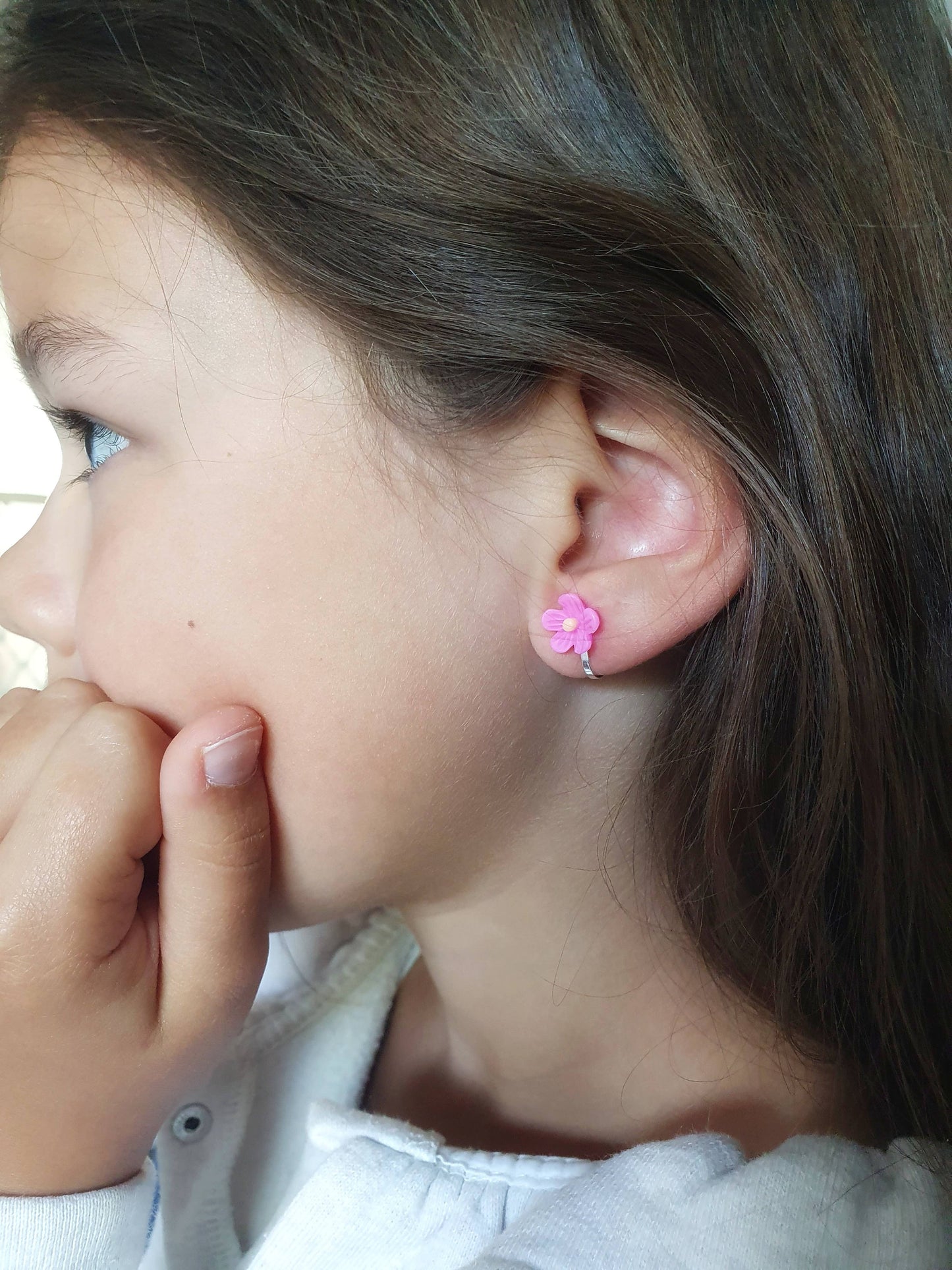 Boucles d'oreilles clips enfant  cœurs 💖 Saint Valentin