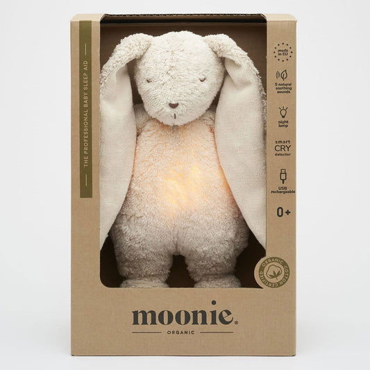 Moonie – lapin nature bio avec sons & lumières sable