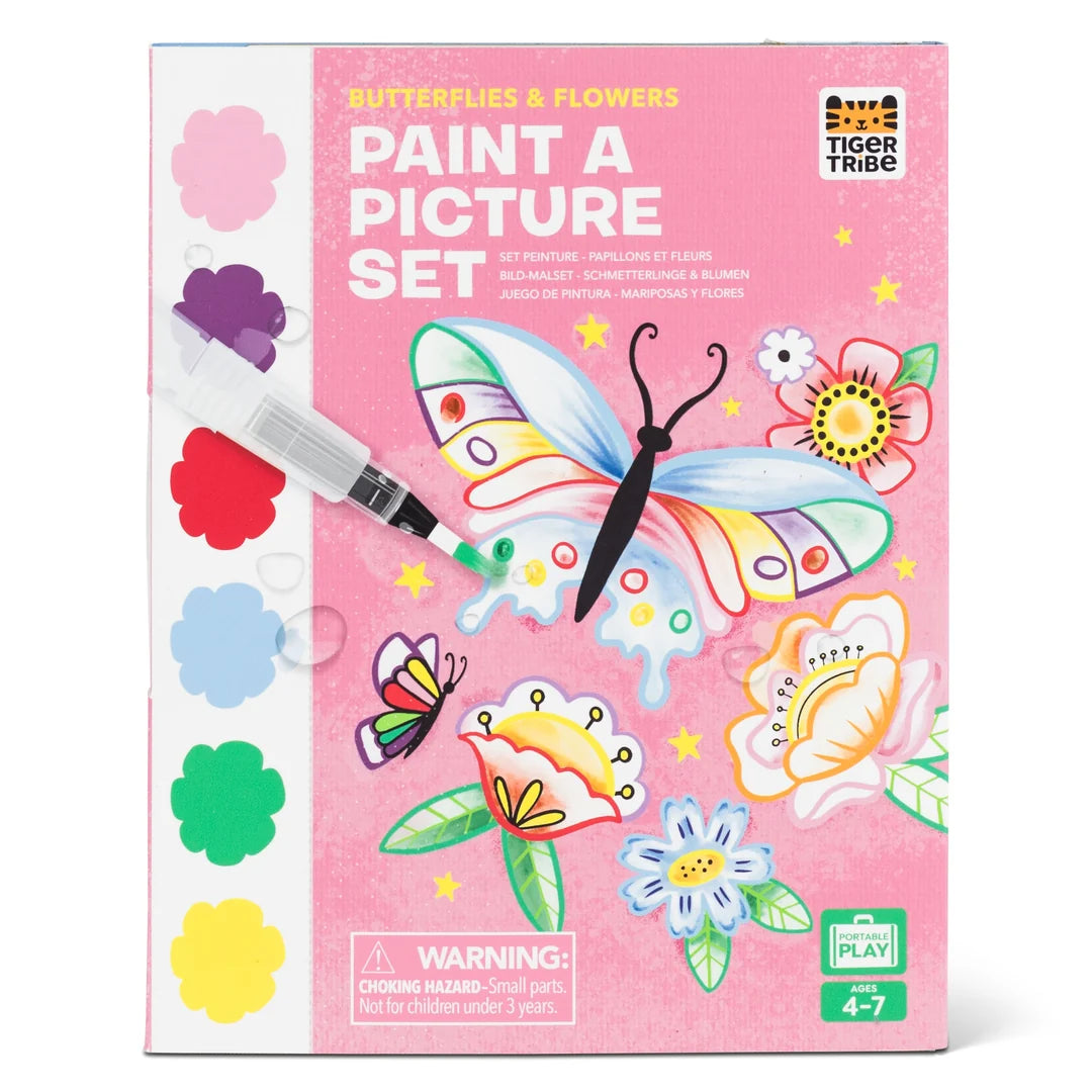 Kit de peinture - Papillons et fleurs