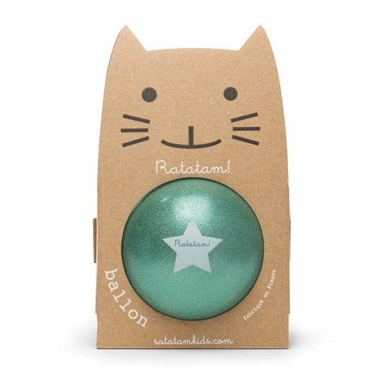Le Ballon Paillettes Vert 15 cm