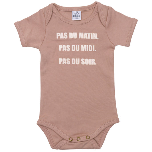 Body manches courtes “Pas du Matin ” mocha