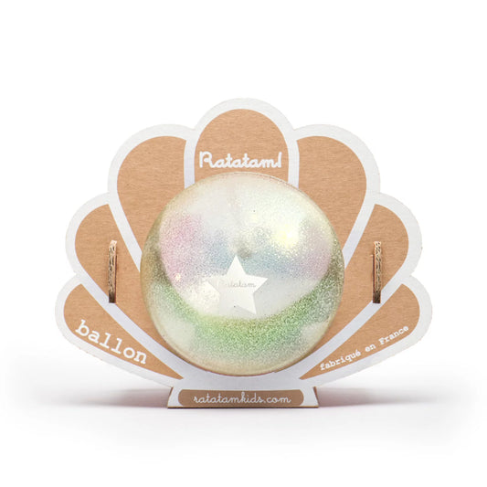 Ballon coquillage 10 cm Blanc