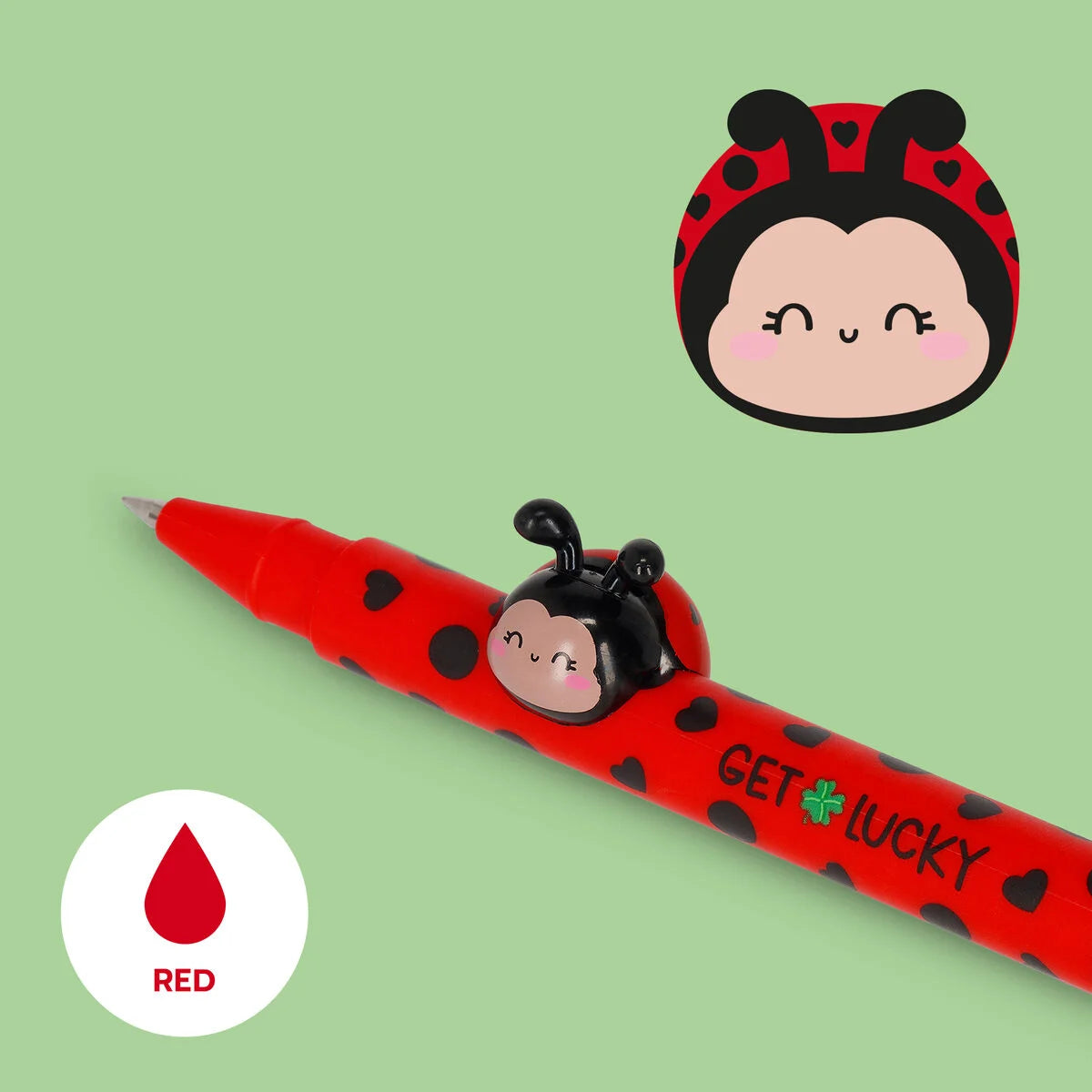 Stylo effaçable animaux Legami