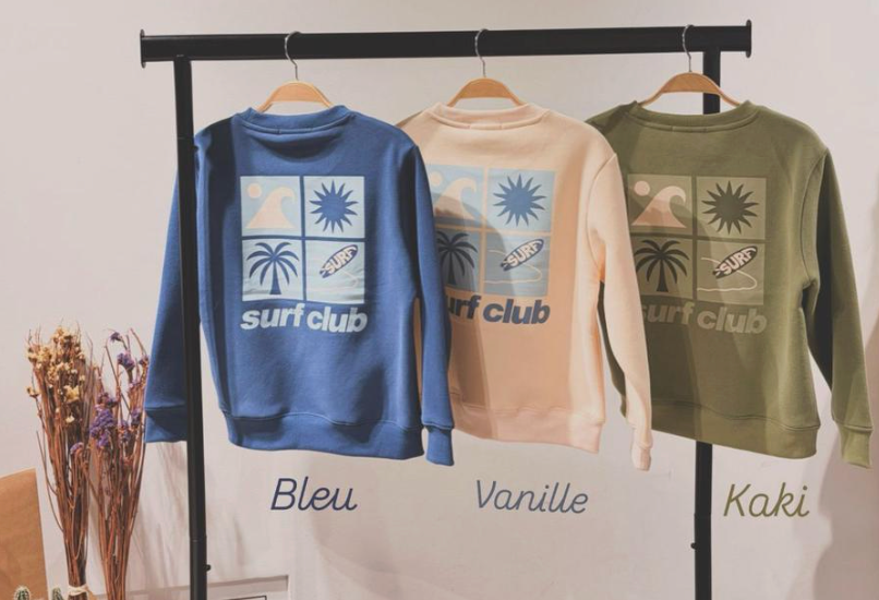 Sweat col rond « Surf Club »