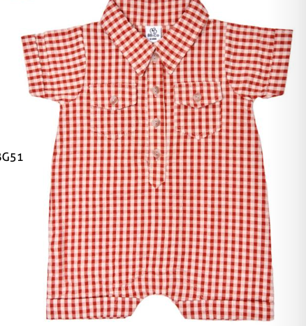 Combishort avec col chemise - pêche/cognac