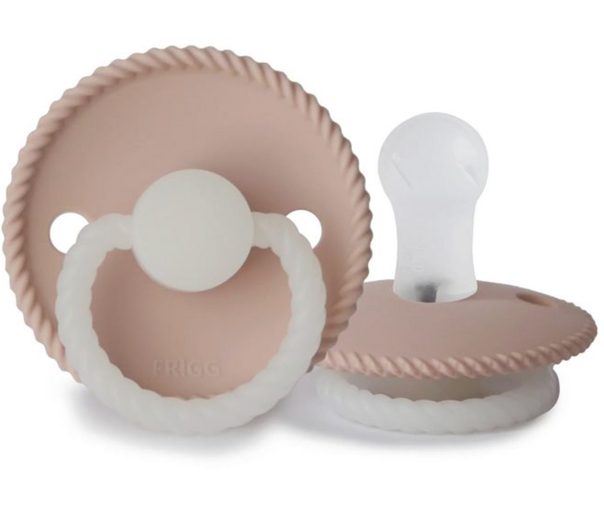 Sucette Frigg Rope Night Silicone  Blush