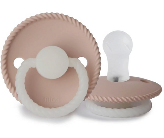 Sucette Frigg Rope Night Silicone  Blush