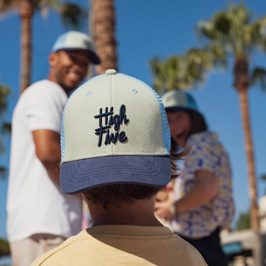 Casquette trucker High Five Bleue | Enfant ou Adulte