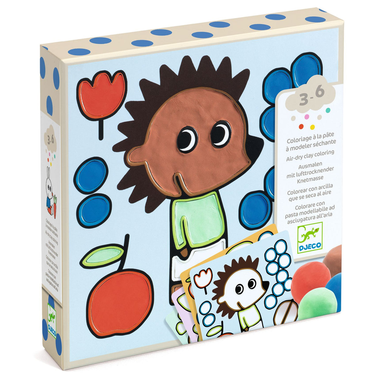 Coloriage à la pâte à modeler séchante - Coquins du jardin
